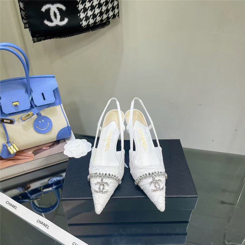 High Quality Luxury Chanel Pearl Double C Pendant Diamond Shoes – Style 57094 product detail