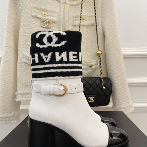 High Quality Luxury Chanel Sock Boots