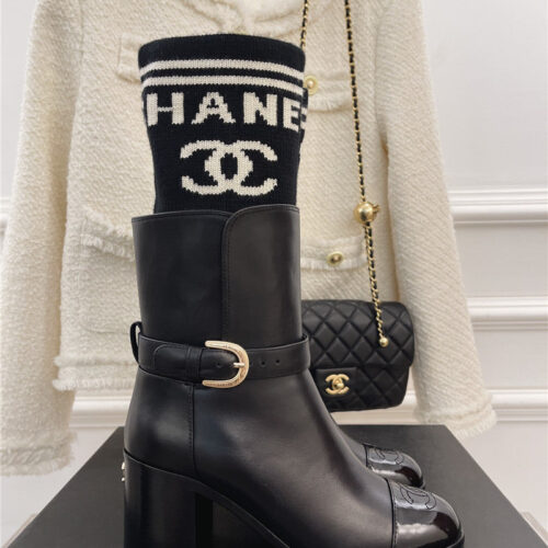 High Quality Luxury Chanel Sock Boots – Style 10054 product detail