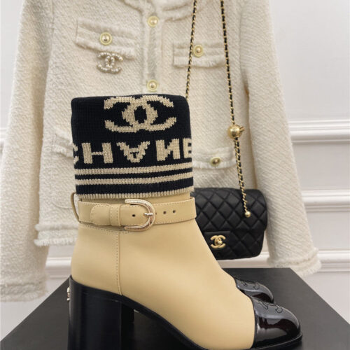 High Quality Luxury Chanel Sock Boots – Style 46214
