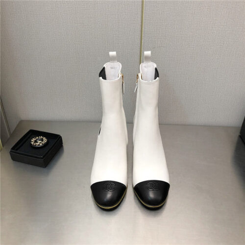 High Quality Luxury Chanel Wedge Ankle Boots – Style 46982 product detail