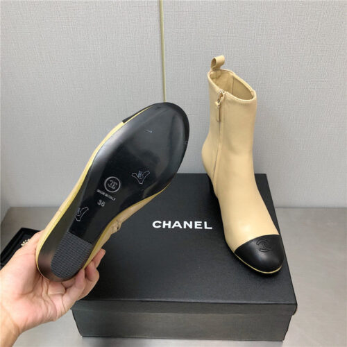 High Quality Luxury Chanel Wedge Ankle Boots – Style 48678 product detail