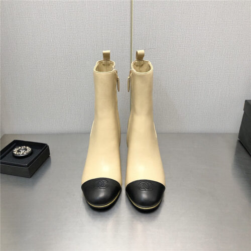 High Quality Luxury Chanel Wedge Ankle Boots – Style 48678 product detail