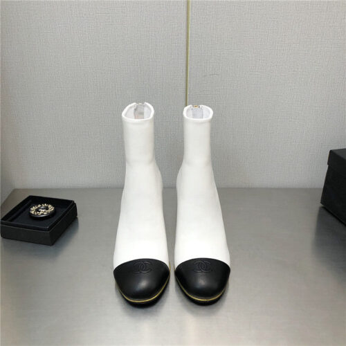 High Quality Luxury Chanel Wedge Ankle Boots – Style 83142 alternate view