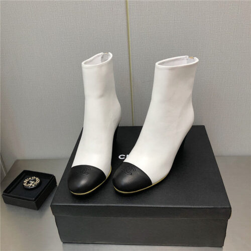High Quality Luxury Chanel Wedge Ankle Boots – Style 83142 product detail