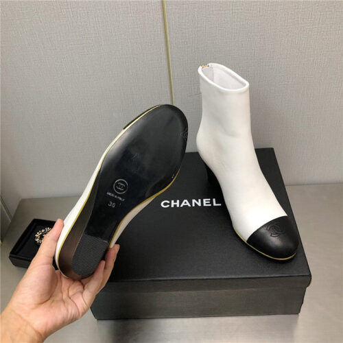 High Quality Luxury Chanel Wedge Ankle Boots – Style 83142 product detail