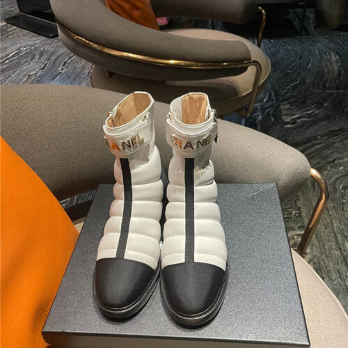 High Quality Luxury Chanel Classic Ankle Boots – Style 33734 alternate view