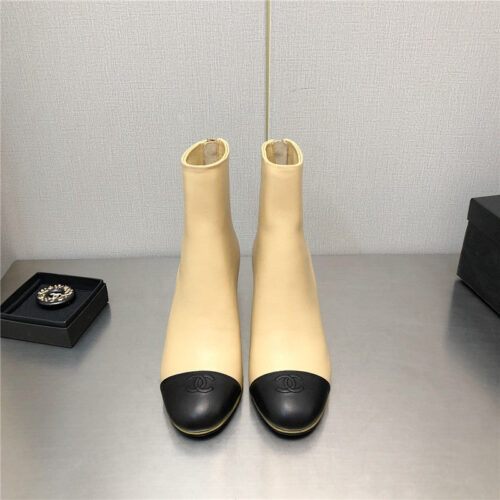 High Quality Luxury Chanel Wedge Ankle Boots – Style 50374 alternate view