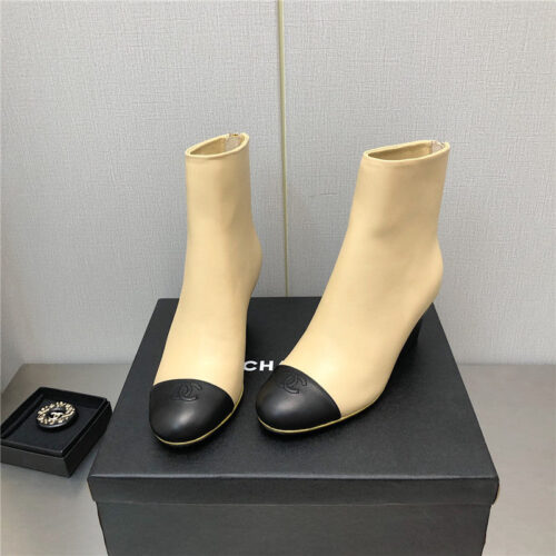 High Quality Luxury Chanel Wedge Ankle Boots – Style 50374 product detail