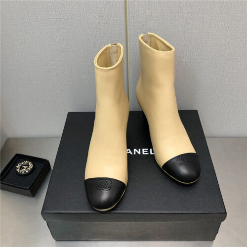 High Quality Luxury Chanel Wedge Ankle Boots – Style 50374 product detail