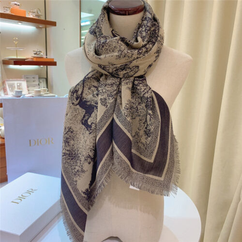 High Quality Luxury Dior Print Shawl Scarf – Style 25625