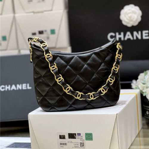 High Quality Luxury Chanel Hobo Hippie Bag – Style 47805 alternate view