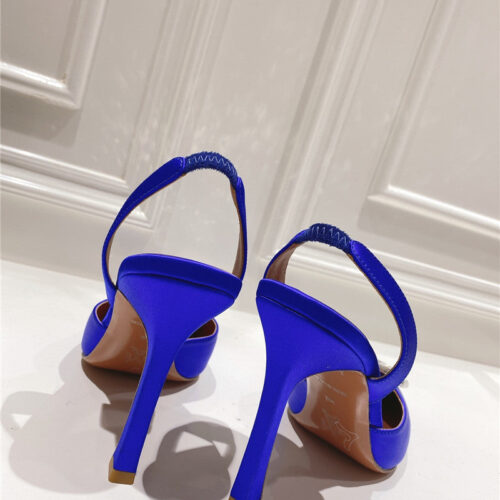 High Quality Luxury Amina Muaddi High-End Rhinestone Original Buckle Pumps product detail