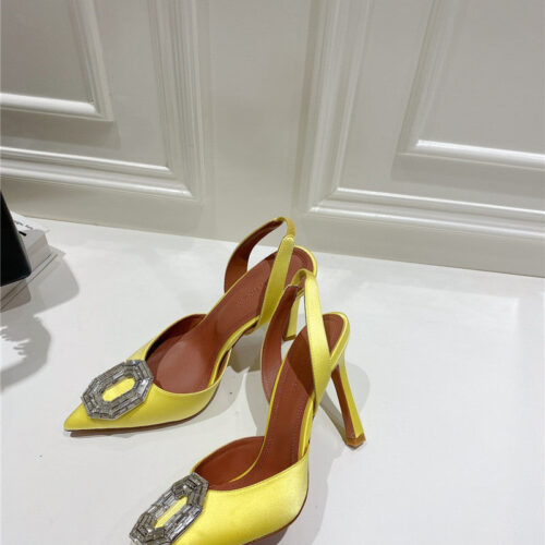 High Quality Luxury Amina Muaddi High-End Rhinestone Original Buckle Pumps – Style 04867 product detail