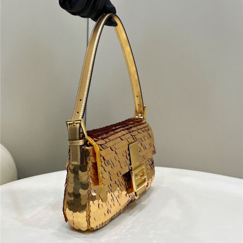 High Quality Luxury Fendi Sequin Baguette Bag – Style 32686 product detail