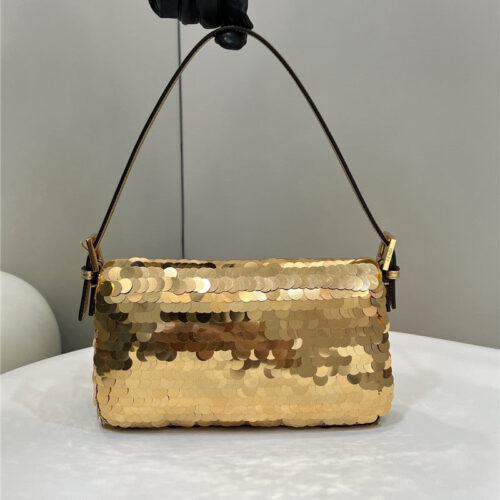 High Quality Luxury Fendi Sequin Baguette Bag – Style 32686 alternate view