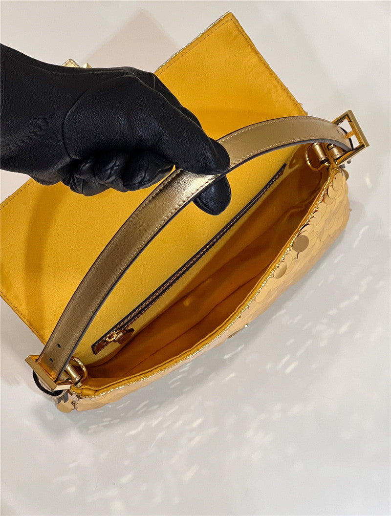 High Quality Luxury Fendi Sequin Baguette Bag – Style 32686 product detail