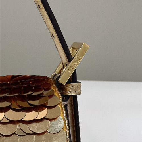High Quality Luxury Fendi Sequin Baguette Bag – Style 32686 product detail