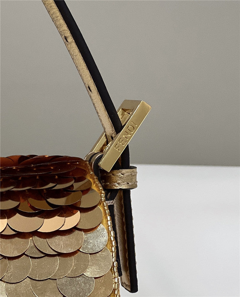 High Quality Luxury Fendi Sequin Baguette Bag – Style 32686 product detail