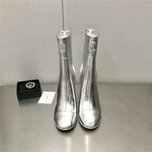 High Quality Luxury Chanel Chunky Heel Ankle Boots – Style 50758 alternate view