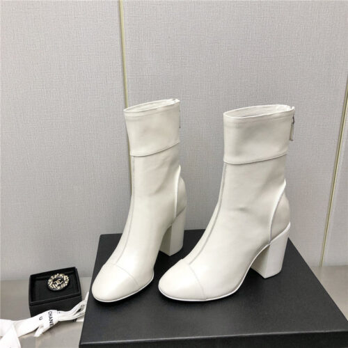 High Quality Luxury Chanel Chunky Heel Ankle Boots product detail