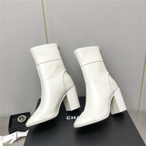 High Quality Luxury Chanel Chunky Heel Ankle Boots product detail