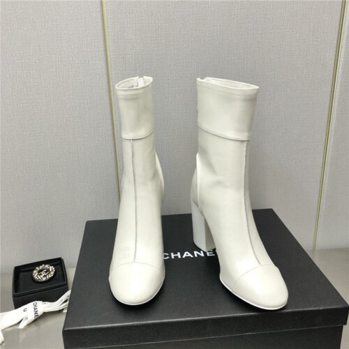 High Quality Luxury Chanel Chunky Heel Ankle Boots product detail