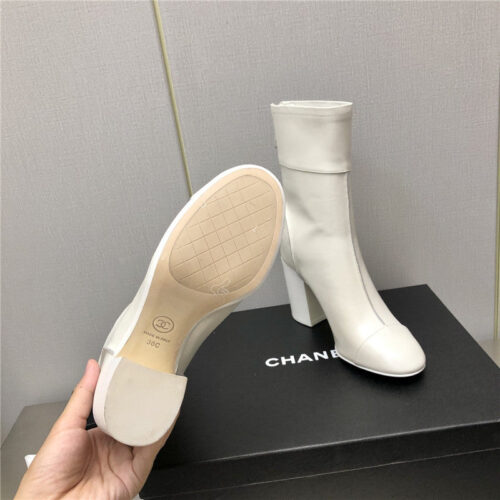 High Quality Luxury Chanel Chunky Heel Ankle Boots product detail