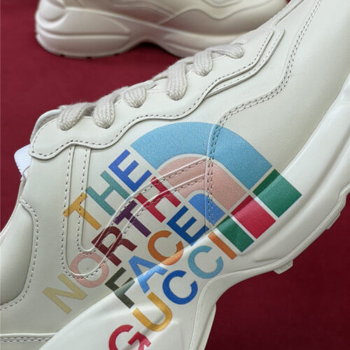 High Quality Luxury Gucci Rhyton North Face Sneakers Women product detail