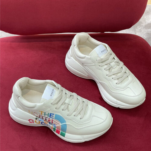 High Quality Luxury Gucci Rhyton North Face Sneakers Women alternate view