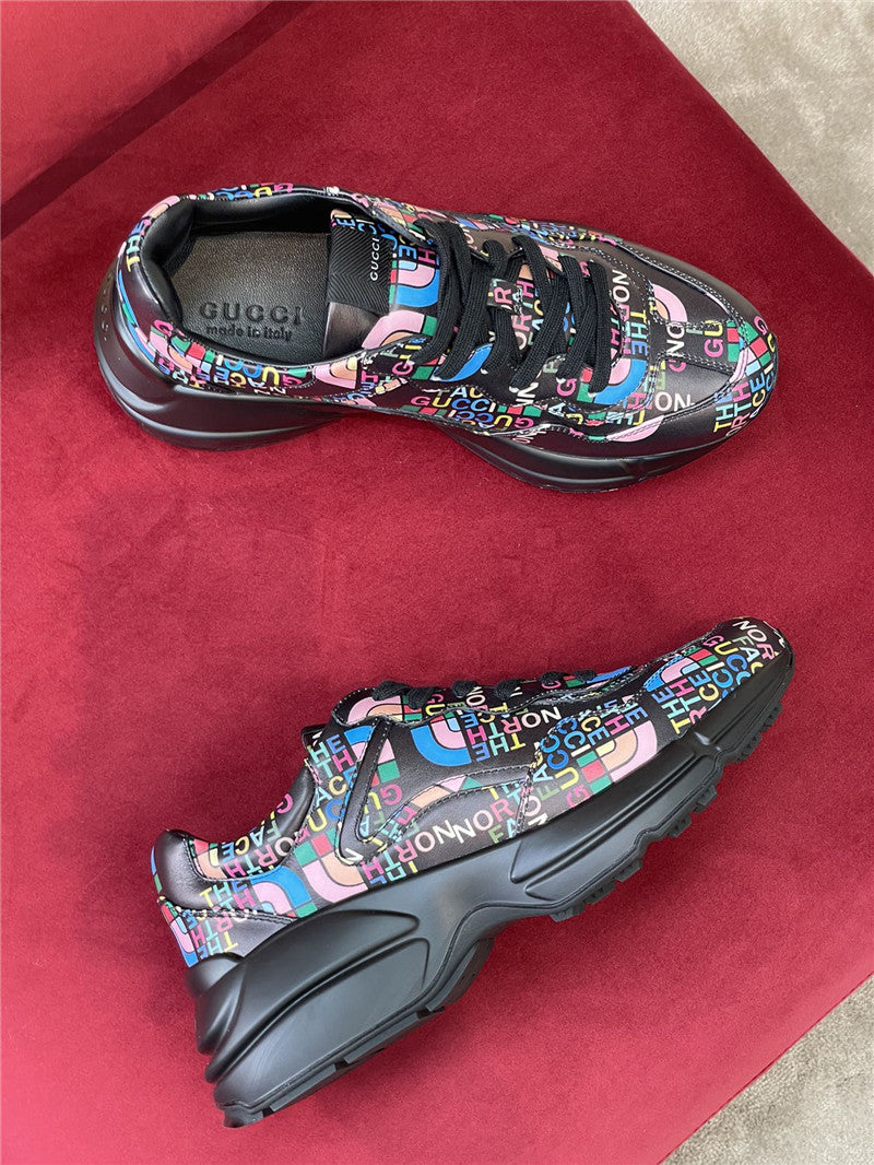 High Quality Luxury Gucci Rhyton North Face Sneakers Women – Style 22035 product detail