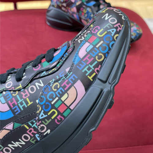 High Quality Luxury Gucci Rhyton North Face Sneakers Women – Style 22035 product detail