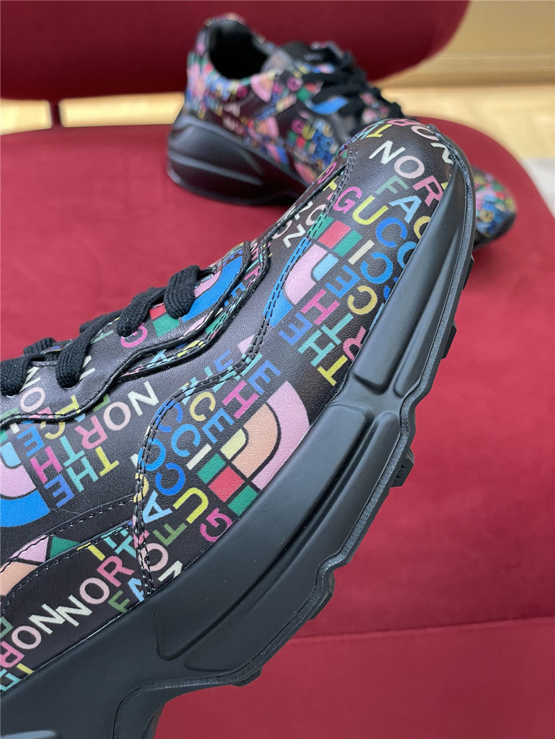 High Quality Luxury Gucci Rhyton North Face Sneakers Women – Style 22035 product detail