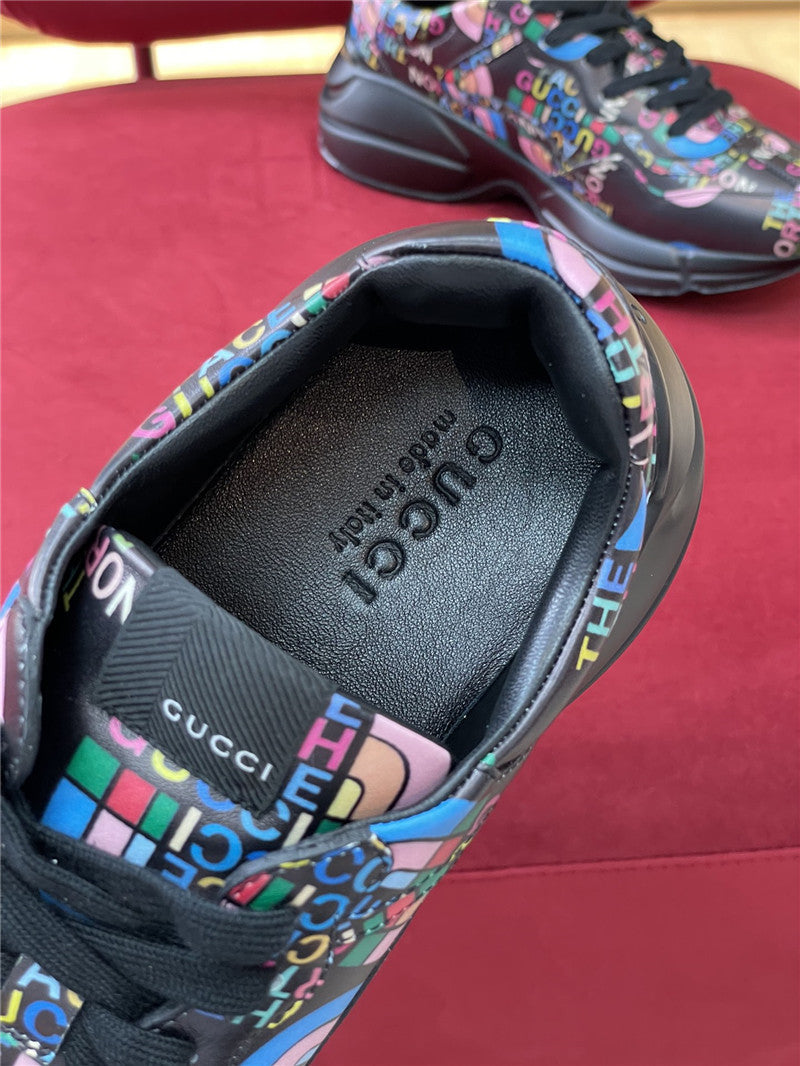 High Quality Luxury Gucci Rhyton North Face Sneakers Women – Style 22035 product detail