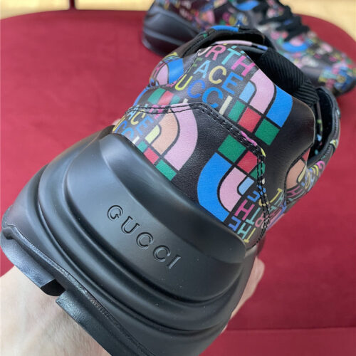 High Quality Luxury Gucci Rhyton North Face Sneakers Women – Style 22035 product detail