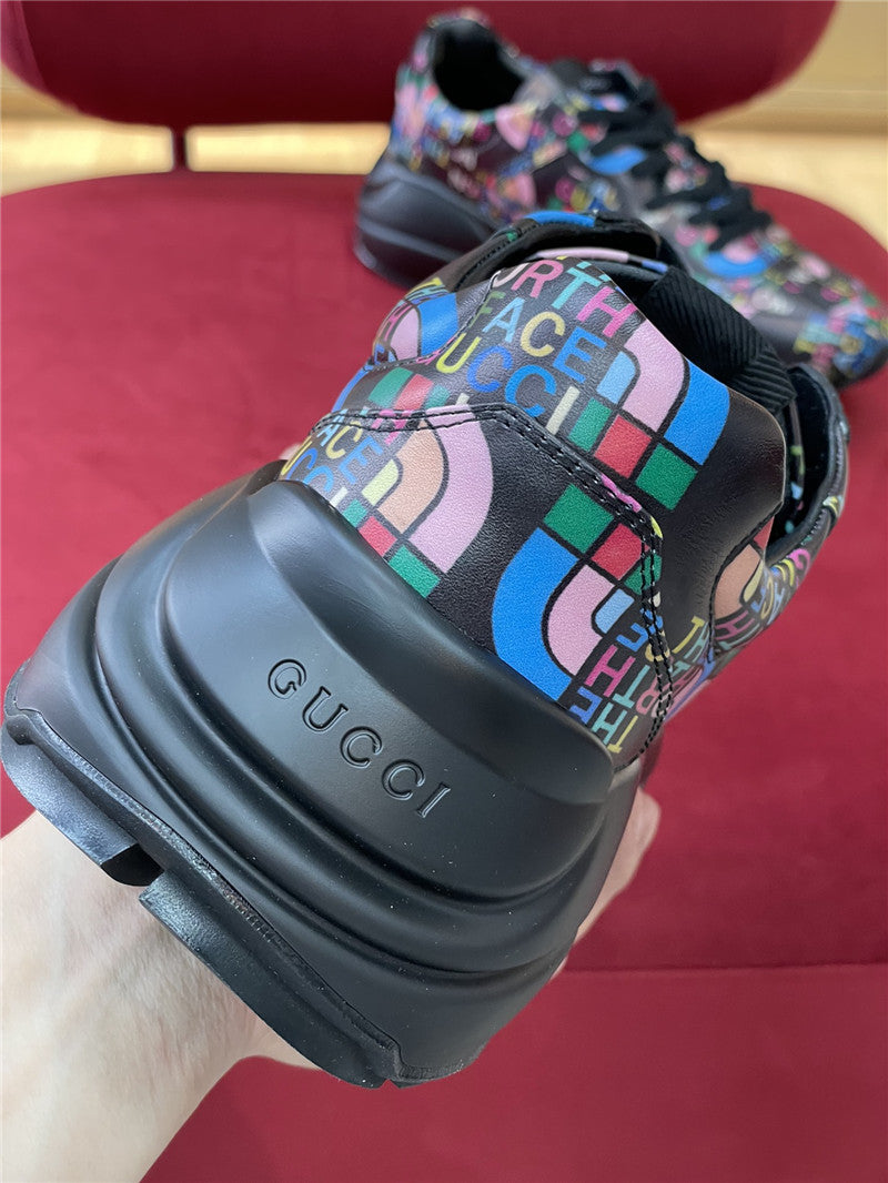 High Quality Luxury Gucci Rhyton North Face Sneakers Women – Style 22035 product detail