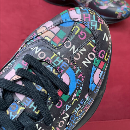 High Quality Luxury Gucci Rhyton North Face Sneakers Women – Style 22035 product detail