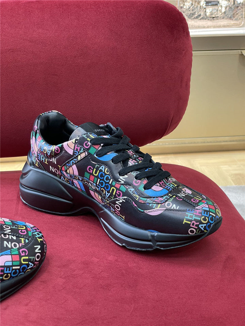 High Quality Luxury Gucci Rhyton North Face Sneakers Women – Style 22035 product detail