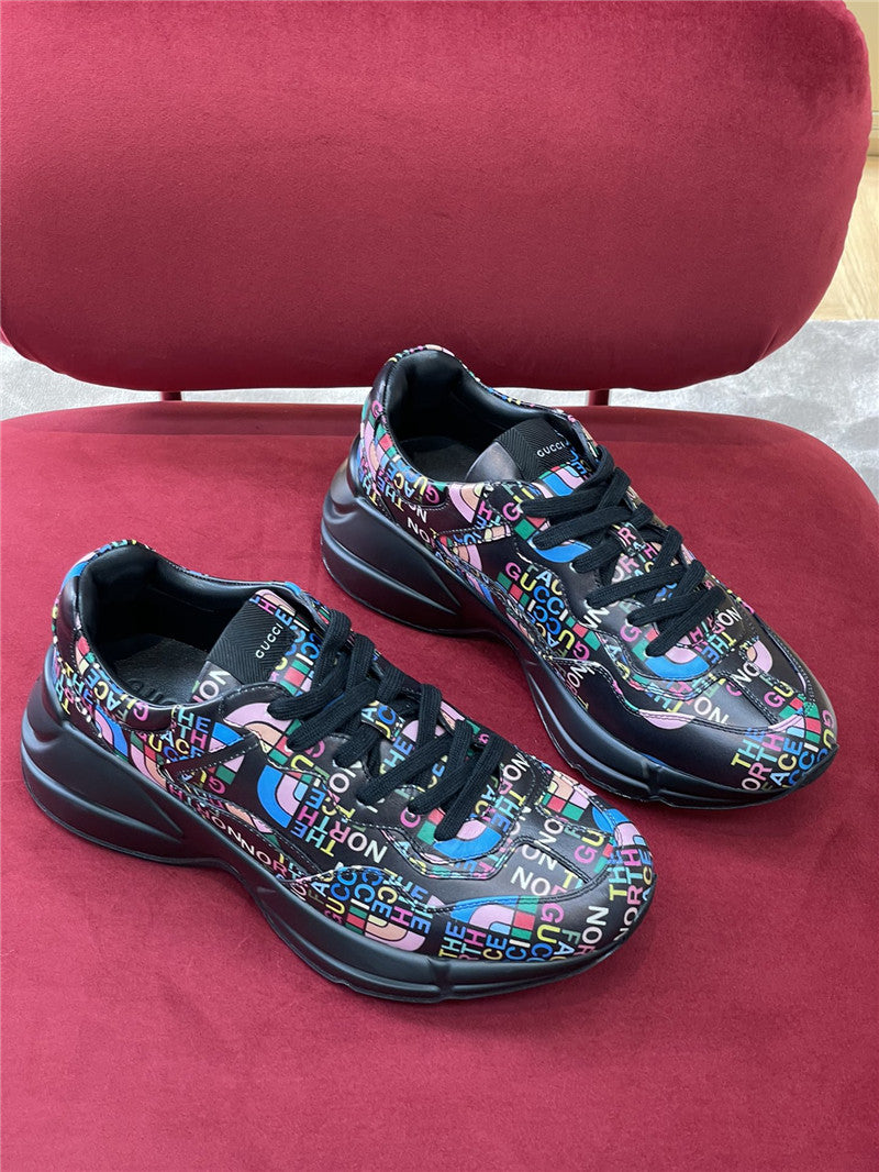 High Quality Luxury Gucci Rhyton North Face Sneakers Women – Style 22035 product detail