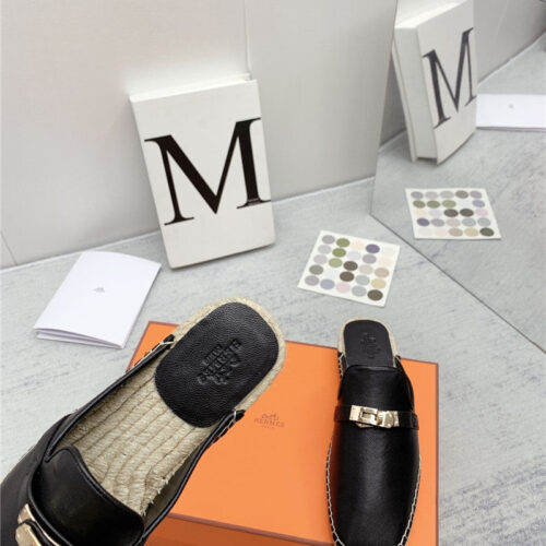 High Quality Luxury Hermes Loafer Slippers product detail