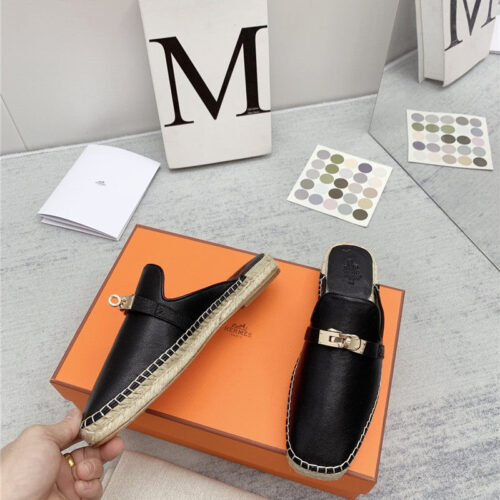 High Quality Luxury Hermes Loafer Slippers product detail