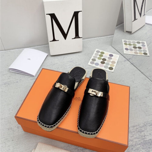 High Quality Luxury Hermes Loafer Slippers product detail
