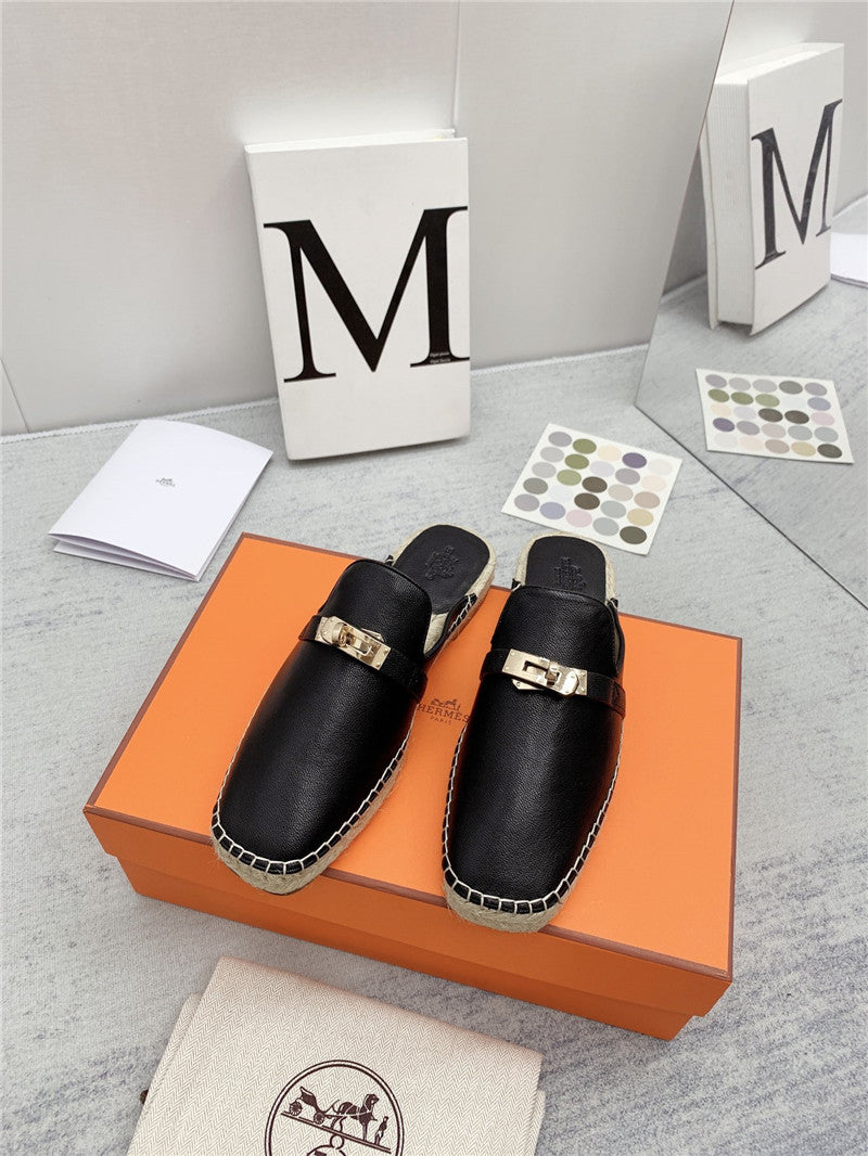 High Quality Luxury Hermes Loafer Slippers product detail