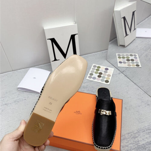 High Quality Luxury Hermes Loafer Slippers product detail