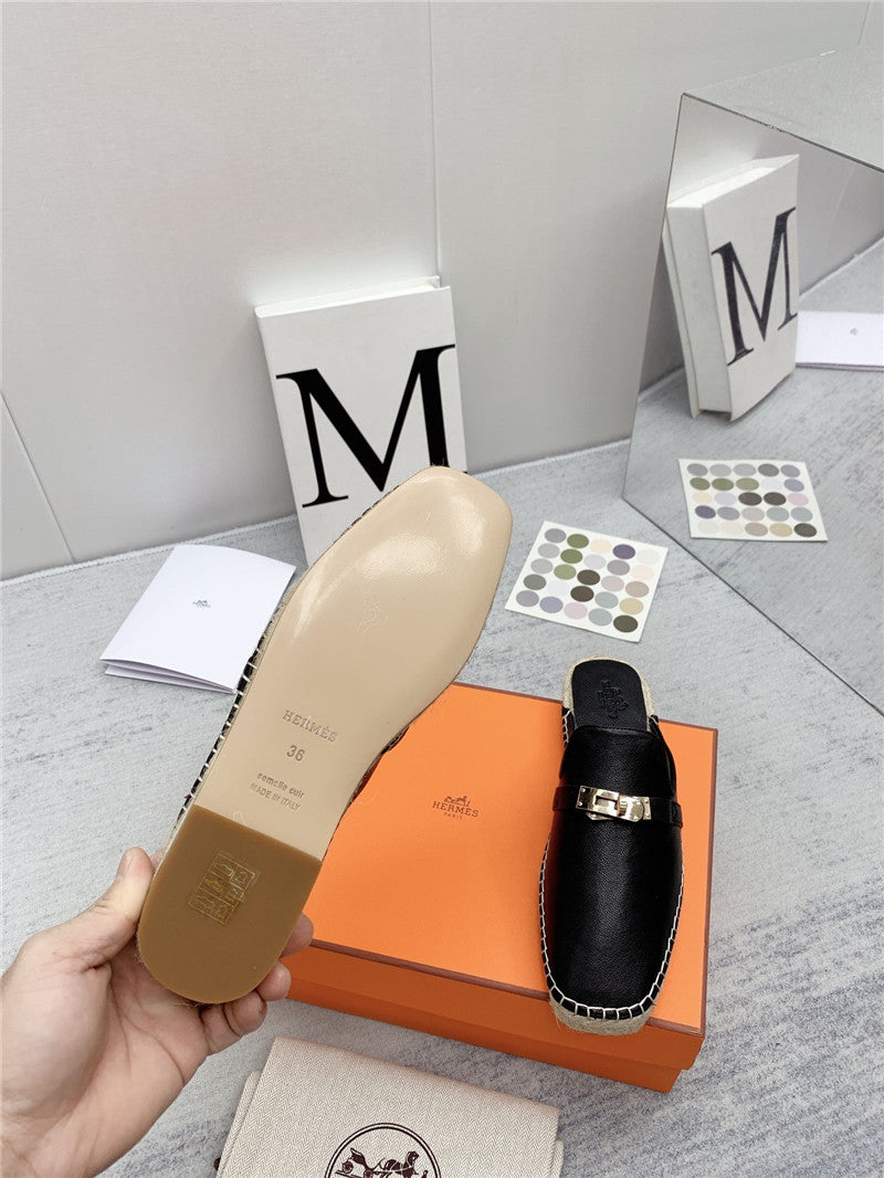 High Quality Luxury Hermes Loafer Slippers product detail