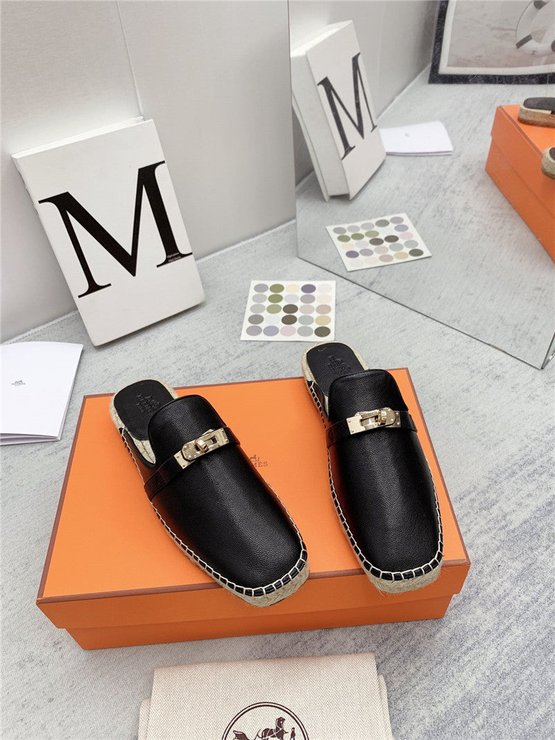 High Quality Luxury Hermes Loafer Slippers product detail