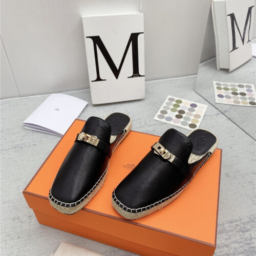 High Quality Luxury Hermes Loafer Slippers alternate view