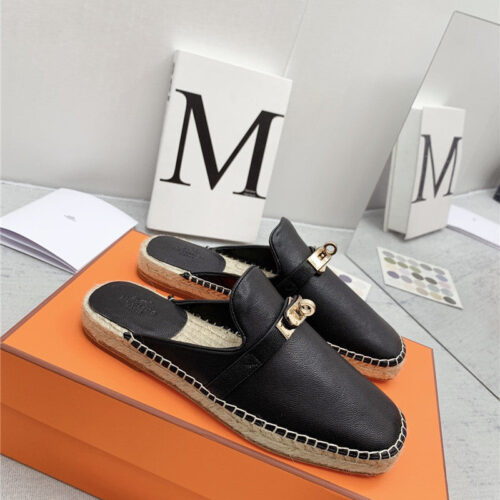 High Quality Luxury Hermes Loafer Slippers
