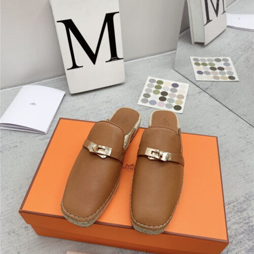 High Quality Luxury Hermes Loafer Slippers – Style 37603 alternate view