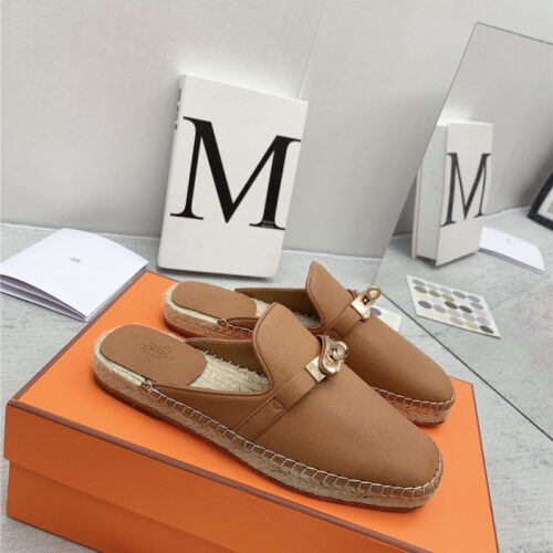 High Quality Luxury Hermes Loafer Slippers – Style 37603